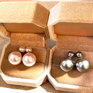 Double Pearl Stud Earrings for Women Luxurious Vintage Design Elegant Statement Earrings