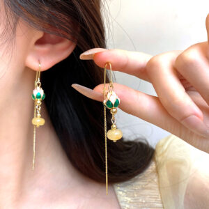 Best-Selling New Chinese-Style Long Tassel Earrings - Luxurious and Elegant, Vintage Stud Earrings with Sophisticated Design